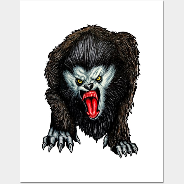 werewolf from london Wall Art by sapanaentertainment